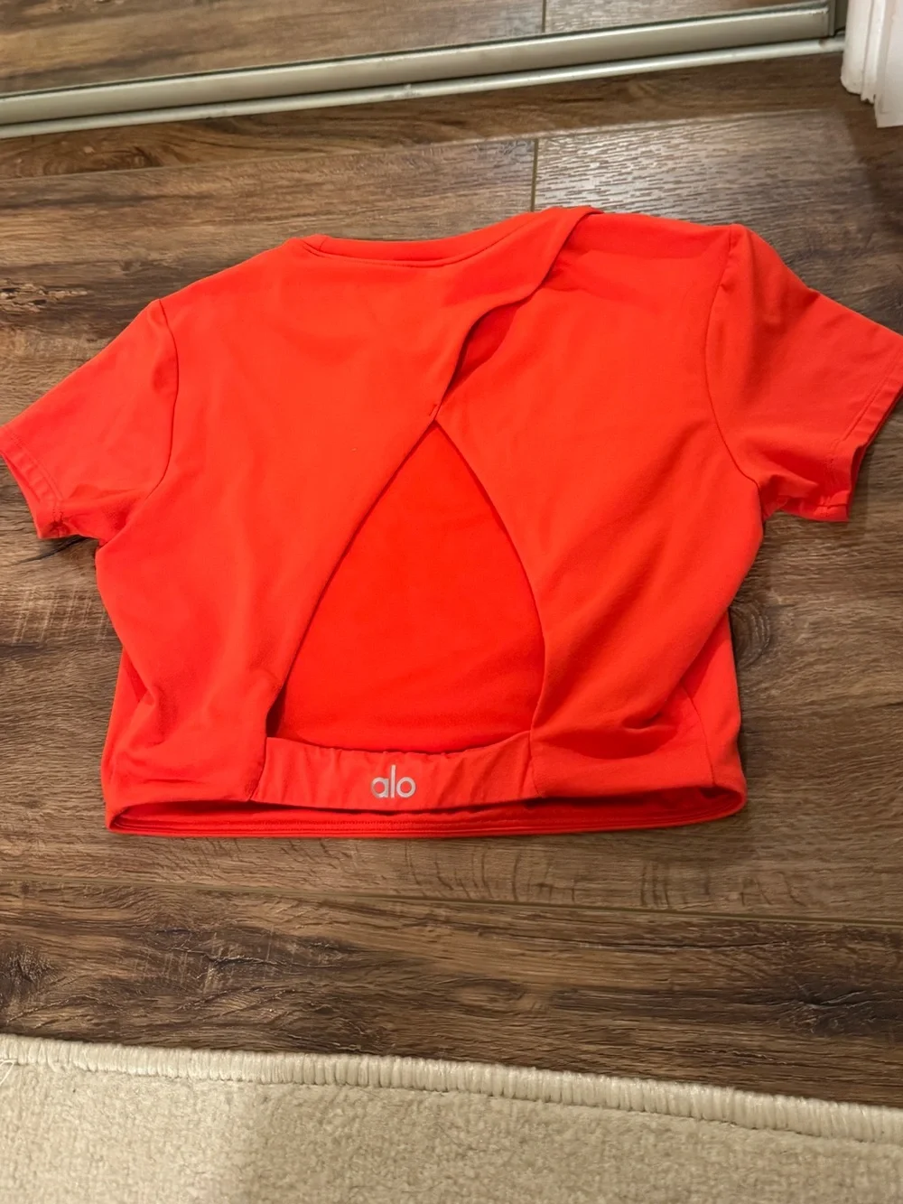 ALO Yoga Red Skirt and Top Set